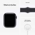 Apple Watch Series 7 GPS, 41mm Midnight Aluminium Case with Midnight Sport Band - Regular_9