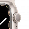 Apple Watch Series 7 GPS, 41mm Starlight Aluminium Case with Starlight Sport Band - Regular_3