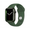 Apple Watch Series 7 GPS, 41mm Green Aluminium Case with Clover Sport Band - Regular_1