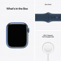 Apple Watch Series 7 GPS, 41mm Blue Aluminium Case with Abyss Blue Sport Band - Regular_9