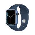 Apple Watch Series 7 GPS, 41mm Blue Aluminium Case with Abyss Blue Sport Band - Regular_1