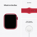 Apple Watch Series 7 GPS, 41mm RED Aluminium Case with RED Sport Band - Regular_9