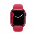 Apple Watch Series 7 GPS, 41mm RED Aluminium Case with RED Sport Band - Regular_2