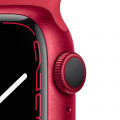 Apple Watch Series 7 GPS, 41mm RED Aluminium Case with RED Sport Band - Regular_3