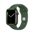 Apple Watch Series 7 GPS, 45mm Green Aluminium Case with Clover Sport Band - Regular_1
