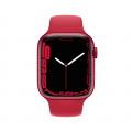 Apple Watch Series 7 GPS, 45mm RED Aluminium Case with RED Sport Band - Regular_2
