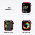 Apple Watch Series 7 GPS, 45mm RED Aluminium Case with RED Sport Band - Regular_6