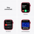 Apple Watch Series 7 GPS, 45mm RED Aluminium Case with RED Sport Band - Regular_7
