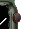 Apple Watch Series 7 GPS + Cellular, 41mm Green Aluminium Case with Clover Sport Band - Regular_3
