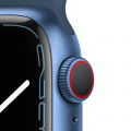 Apple Watch Series 7 GPS + Cellular, 41mm Blue Aluminium Case with Abyss Blue Sport Band - Regular_3