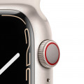 Apple Watch Series 7 GPS + Cellular, 45mm Starlight Aluminium Case with Starlight Sport Band - Regular_3