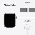 Apple Watch Series 7 GPS + Cellular, 41mm Silver Stainless Steel Case with Silver Milanese Loop_9