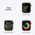 Apple Watch Series 7 GPS + Cellular, 41mm Silver Stainless Steel Case with Silver Milanese Loop_6
