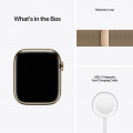 Apple Watch Series 7 GPS + Cellular, 45mm Gold Stainless Steel Case with Gold Milanese Loop_9