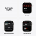 Apple Watch Series 7 GPS + Cellular, 45mm Graphite Stainless Steel Case with Graphite Milanese Loop_5