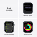 Apple Watch Nike Series 7 GPS + Cellular, 45mm Midnight Aluminium Case with Anthracite/Black Nike Sport Band - Regular_6