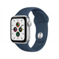 Apple Watch SE GPS, 40mm Silver Aluminium Case with Abyss Blue Sport Band - Regular_1