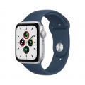 Apple Watch SE GPS, 44mm Silver Aluminium Case with Abyss Blue Sport Band - Regular_1
