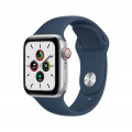 Apple Watch SE GPS + Cellular, 40mm Silver Aluminium Case with Abyss Blue Sport Band - Regular_1