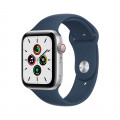 Apple Watch SE GPS + Cellular, 44mm Silver Aluminium Case with Abyss Blue Sport Band - Regular_1