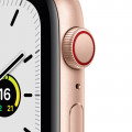 Apple Watch SE GPS + Cellular, 44mm Gold Aluminium Case with Starlight Sport Band - Regular_2