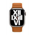 41mm / 40mm/ 38mm Golden Brown Leather Link - S/M_3