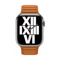 45mm / 44mm / 42mm Golden Brown Leather Link - S/M_3