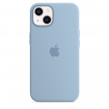iPhone 13 Silicone Case with MagSafe – Blue Fog_1