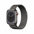 Apple Watch Series 8 GPS + Cellular 41mm Graphite Stainless Steel Case with Midnight Sport Band_1