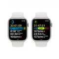 Apple Watch Series 8 GPS + Cellular 45mm Silver Aluminium Case with White Sport Band_6
