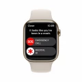 Apple Watch Series 8 GPS + Cellular 45mm Gold Stainless Steel Case with Starlight Sport Band_6