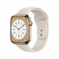 Apple Watch Series 8 GPS + Cellular 45mm Gold Stainless Steel Case with Starlight Sport Band_1