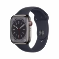 Apple Watch Series 8 GPS + Cellular 45mm Graphite Stainless Steel Case with Midnight Sport Band_1