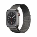 Apple Watch Series 8 GPS + Cellular 45mm Graphite Stainless Steel Case with Graphite Milanese Loop_1