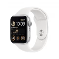 Apple Watch SE GPS 44mm Silver Aluminium Case with White Sport Band_1