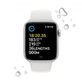 Apple Watch SE GPS 44mm Silver Aluminium Case with White Sport Band_4