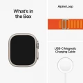 Apple Watch Ultra GPS + Cellular, 49mm Titanium Case with Orange Alpine Loop -&nbsp;Small_8