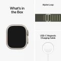 Apple Watch Ultra GPS + Cellular, 49mm Titanium Case with Green Alpine Loop -&nbsp;Medium_8