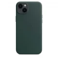 iPhone 14 Plus Leather Case with MagSafe - Forest Green_3