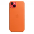iPhone 14 Plus Leather Case with MagSafe - Orange_5