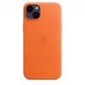 iPhone 14 Plus Leather Case with MagSafe - Orange_3