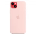 iPhone 14 Plus Silicone Case with MagSafe - Chalk Pink_5