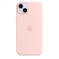 iPhone 14 Plus Silicone Case with MagSafe - Chalk Pink_2