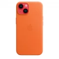 iPhone 14 Leather Case with MagSafe - Orange_5