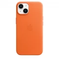 iPhone 14 Leather Case with MagSafe - Orange_4