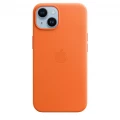 iPhone 14 Leather Case with MagSafe - Orange_1