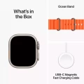 Apple Watch Ultra 2 GPS + Cellular, 49mm Titanium Case with Orange Ocean Band_9