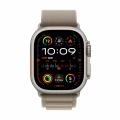 Apple Watch Ultra 2 GPS + Cellular, 49mm Titanium Case with Olive Alpine Loop - Large_2