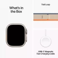 Apple Watch Ultra 2 GPS + Cellular, 49mm Titanium Case with Orange/Beige Trail Loop - M/L_9