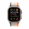 Apple Watch Ultra 2 GPS + Cellular, 49mm Titanium Case with Orange/Beige Trail Loop - M/L_2